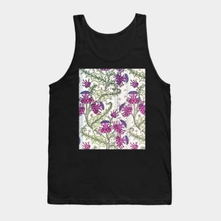 Purple Thistles Tank Top